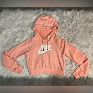 Nike Peach and White Hoodie